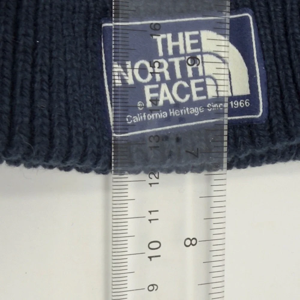 The North‎ Face Unisex Ribbed Beanie Navy Blue California Heritage Patch OSFM